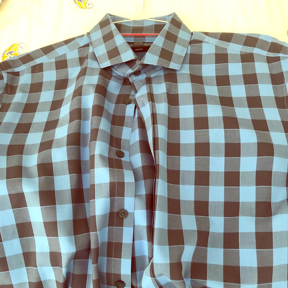 Hugo Boss Checkered Button Down.